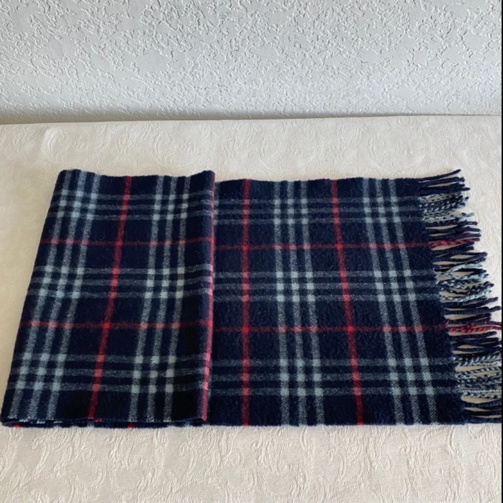Burberry check cashmere scarf